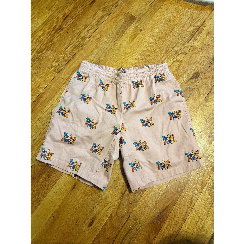 Teddy Fresh Pink with multicolor print throughout Size M